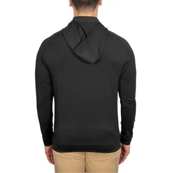 NEW Swannies Golf Men's M Vandykes Black Hoodie Sweatshirt G1548 - Picture 3 of 13